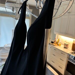 90s big look classy black🖤 and nude🖤 formal gown size small🖤